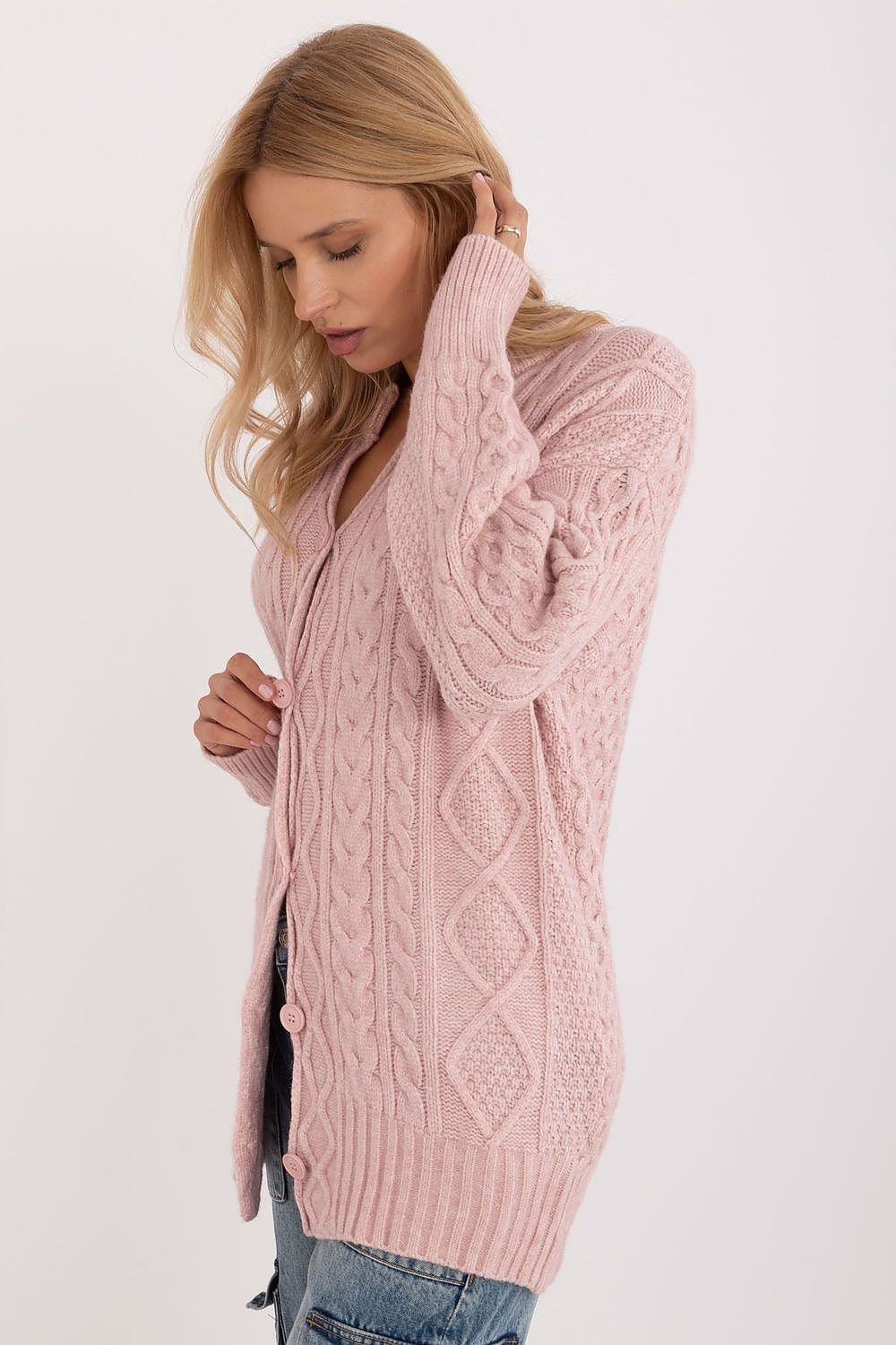 Strickjacke mit Knöpfen