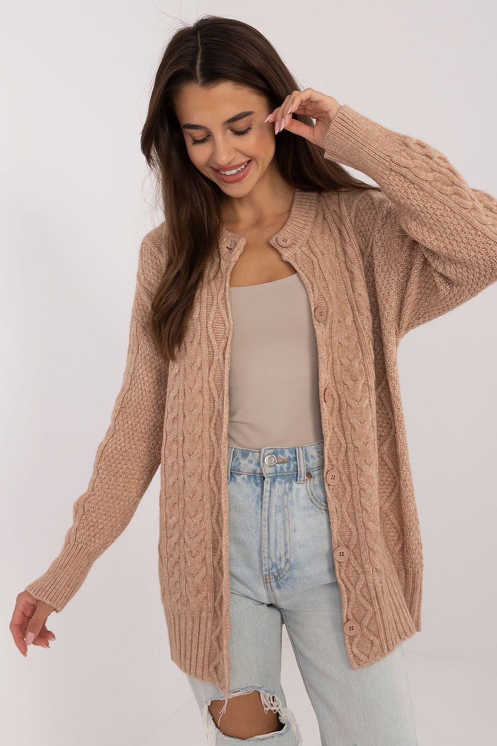 Strickjacke mit Knöpfen