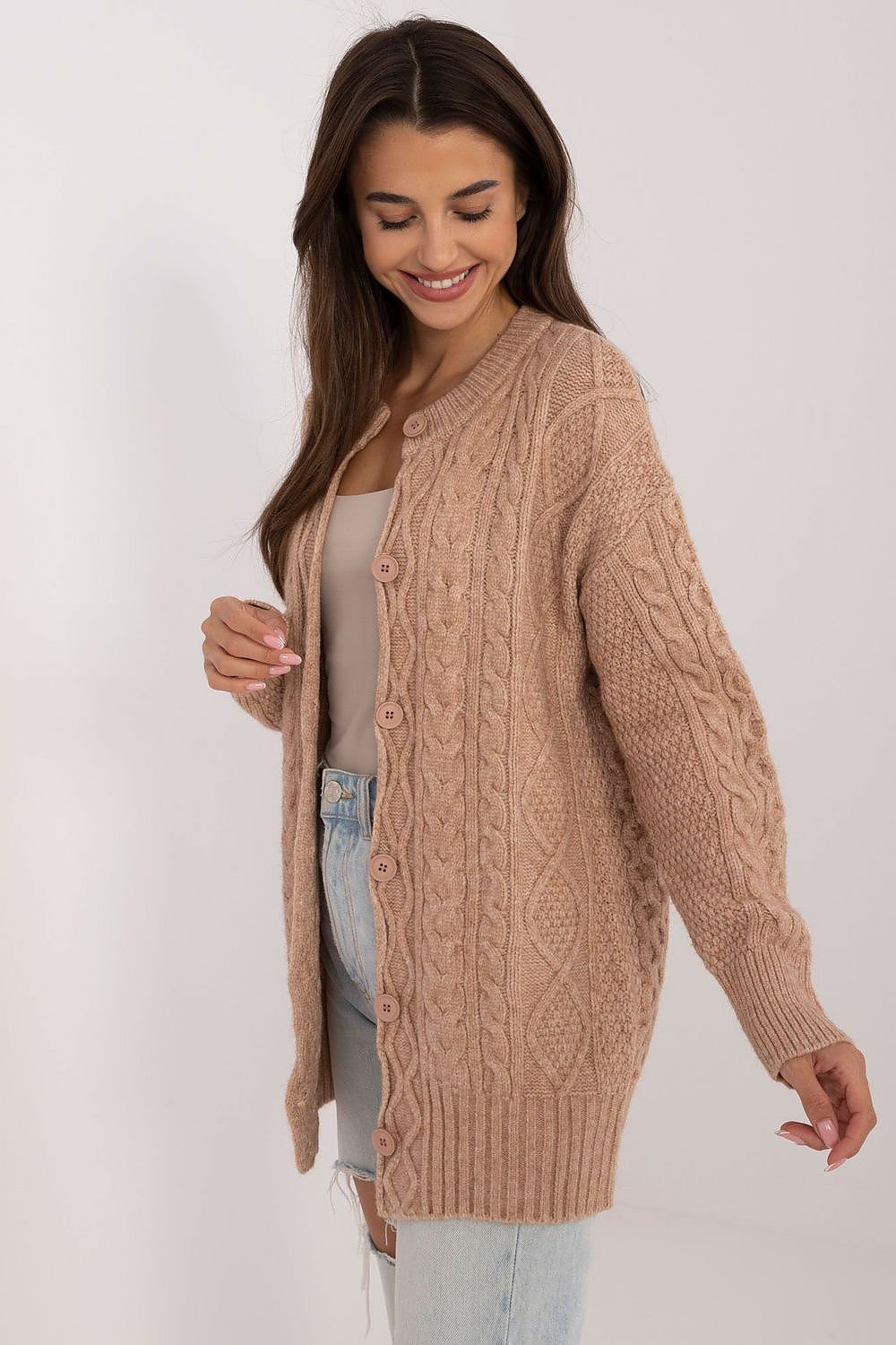 Strickjacke mit Knöpfen