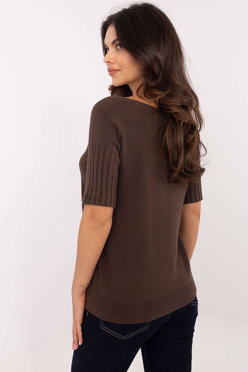 Italy Moda Short Sleeve Sweater