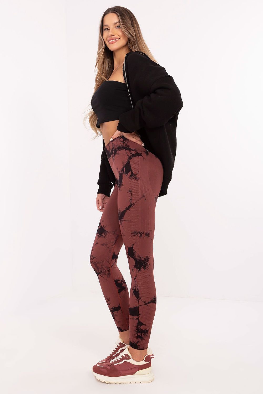 Legging long imprimé sport