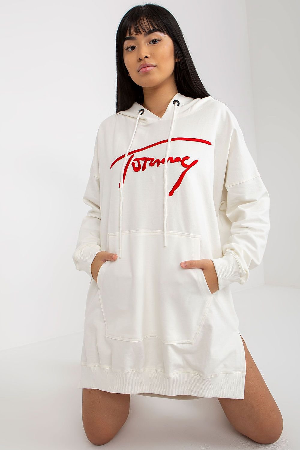 Günstiges langes Sweatshirt für Damen