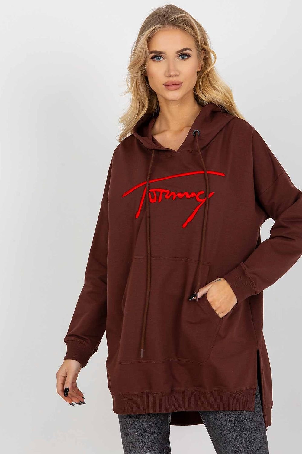 Günstiges langes Sweatshirt für Damen