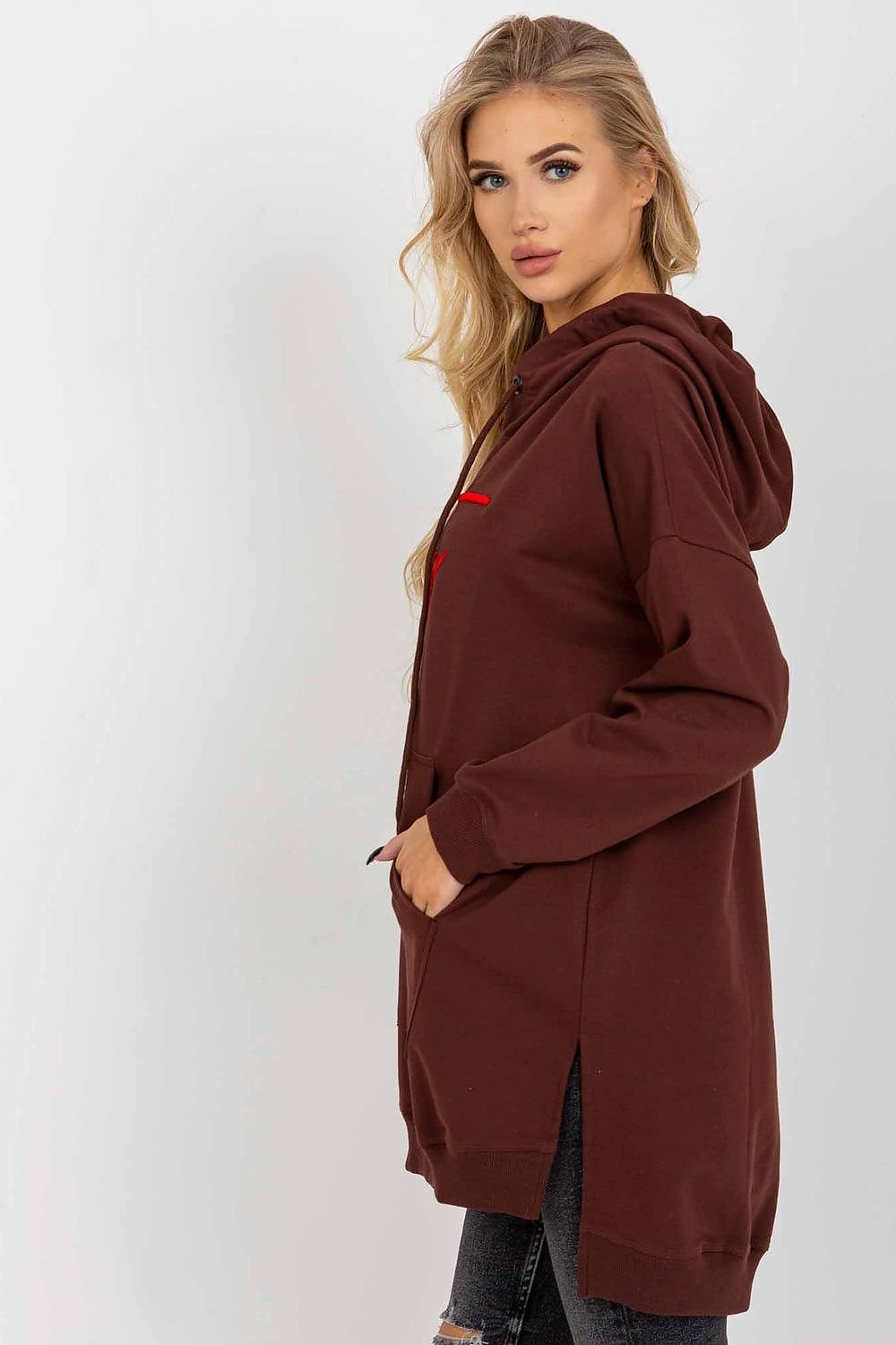 Günstiges langes Sweatshirt für Damen