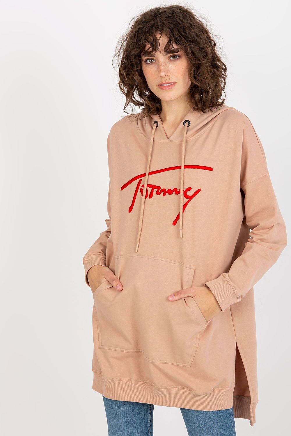 Günstiges langes Sweatshirt für Damen