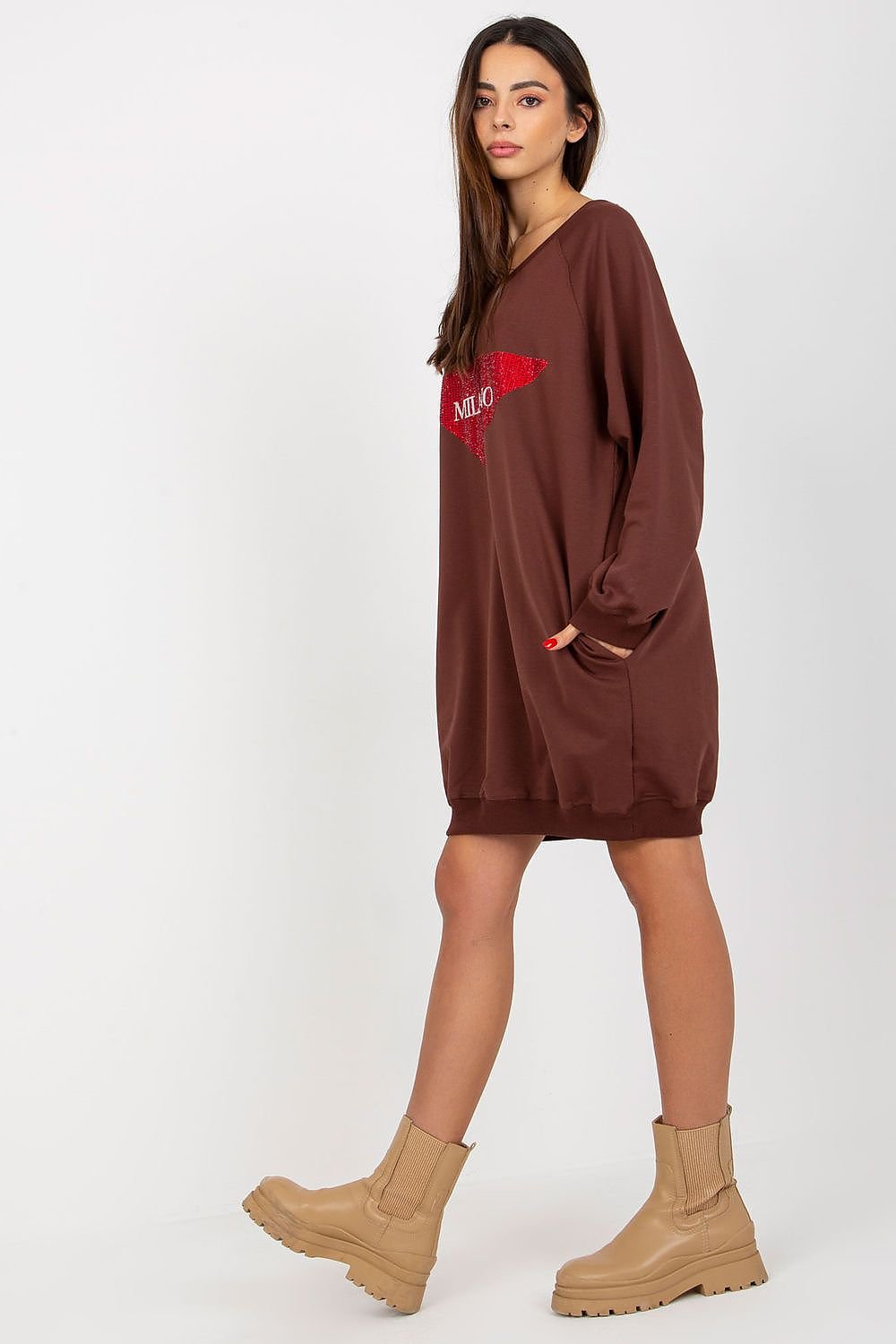 Lässiges, langes Sweatshirt für Damen