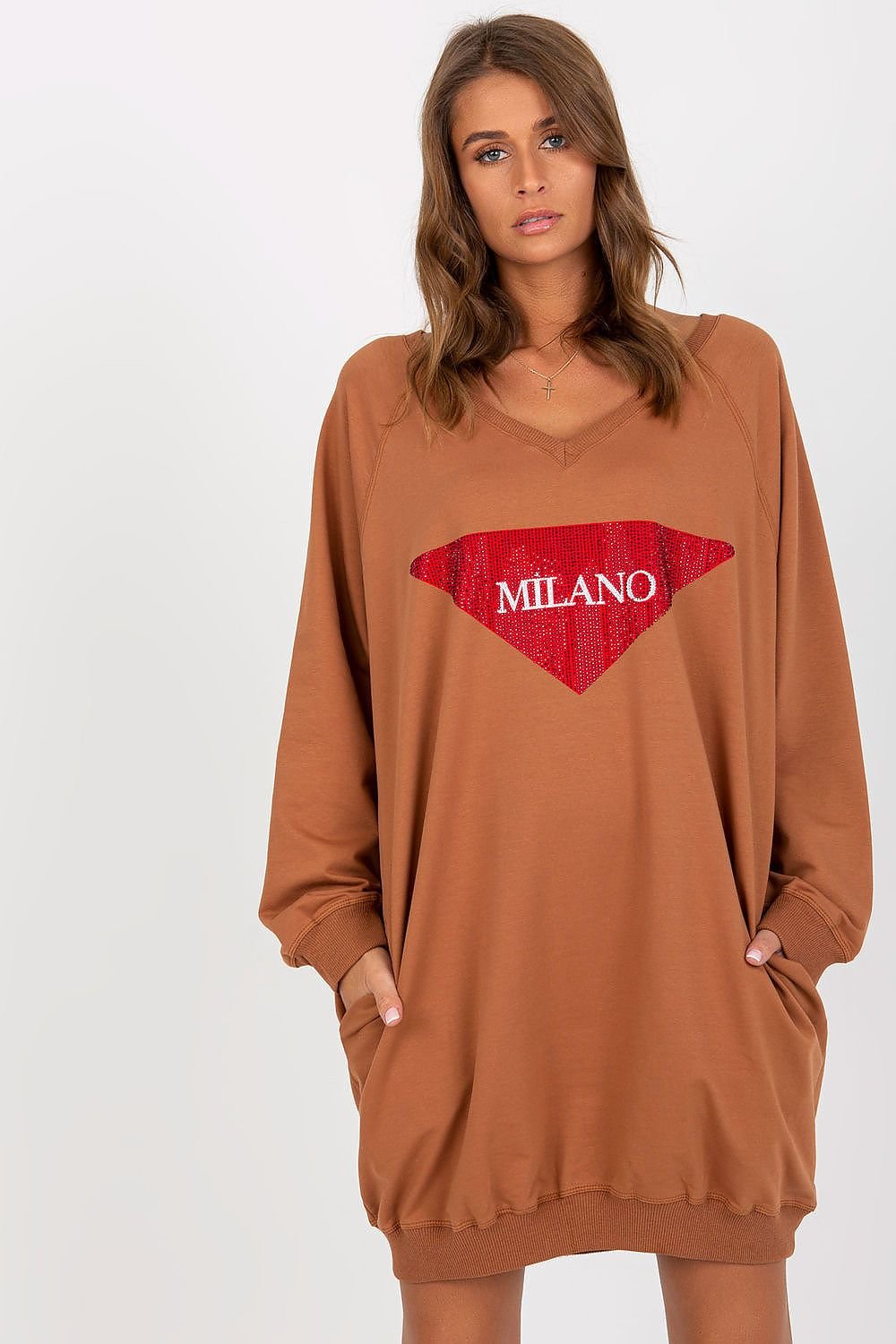 Lässiges, langes Sweatshirt für Damen